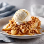 Pear and Apple Crumble with Ginger 2 A warm Pear and Apple Crumble with Ginger topped with golden oats, perfect for fans of Apple Dessert Recipes and Easy Apple Desserts.