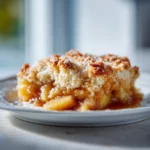 Vegan Apple Crumble with Coconut Topping featuring tender baked apples and crispy golden coconut oats.