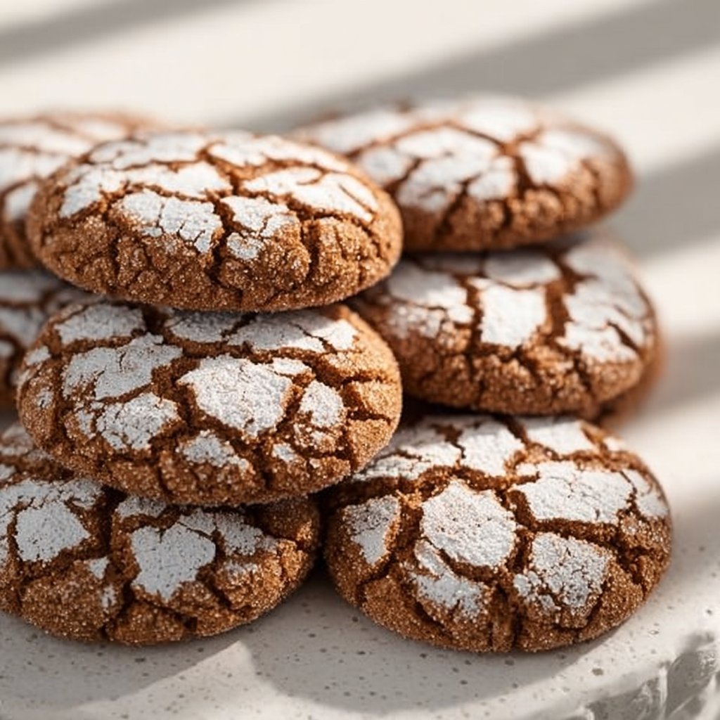 Gingerbread Crinkle Cookies 1 Gingerbread Crinkle Cookies