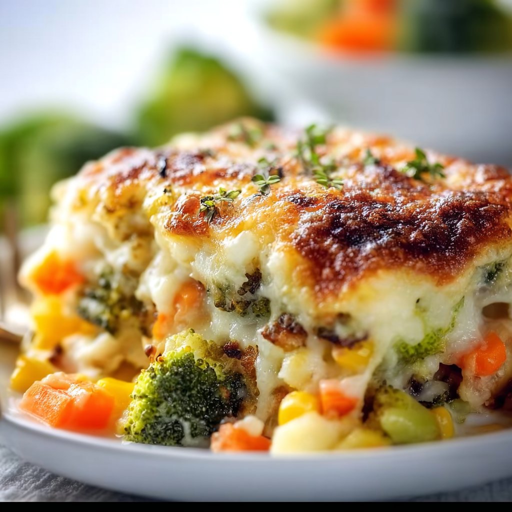 Cheesy Vegetable Casserole 1 Cheesy Vegetable Casserole