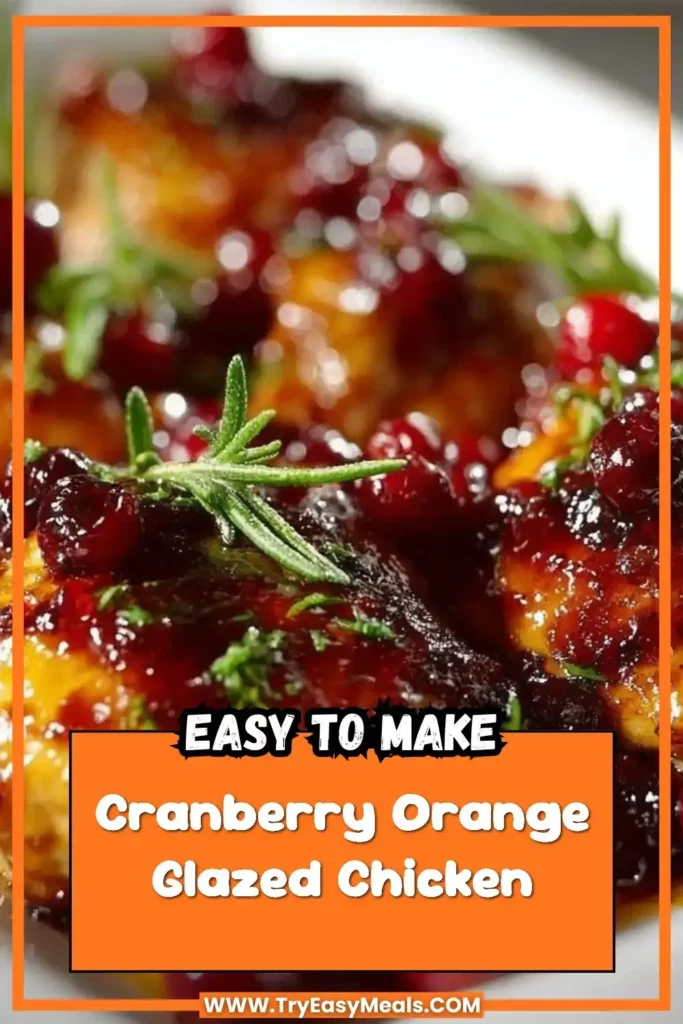 Cranberry Orange Glazed Chicken 1 Cranberry Orange Glazed Chicken A Flavorful Thanksgiving Delight Recipe Ideas