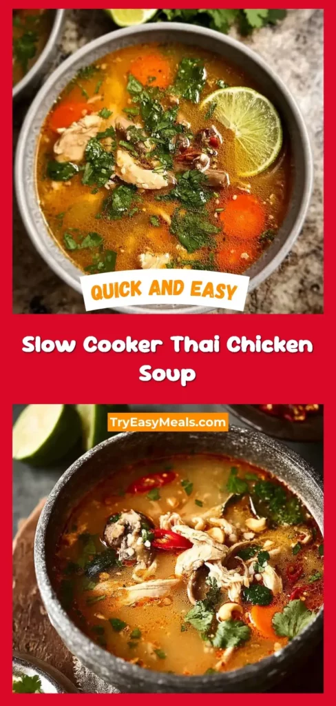 Slow Cooker Thai Chicken Soup 1 Easy Slow Cooker Thai Chicken Soup