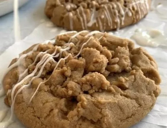 Delicious Gilmore Girls inspired coffee cake cookies on a plate