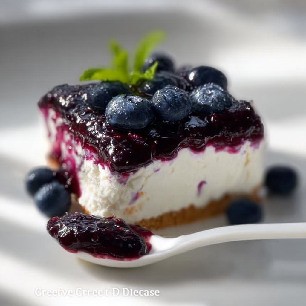 Blueberry Cream Cheese Dessert 1 Blueberry Cream Cheese Dessert