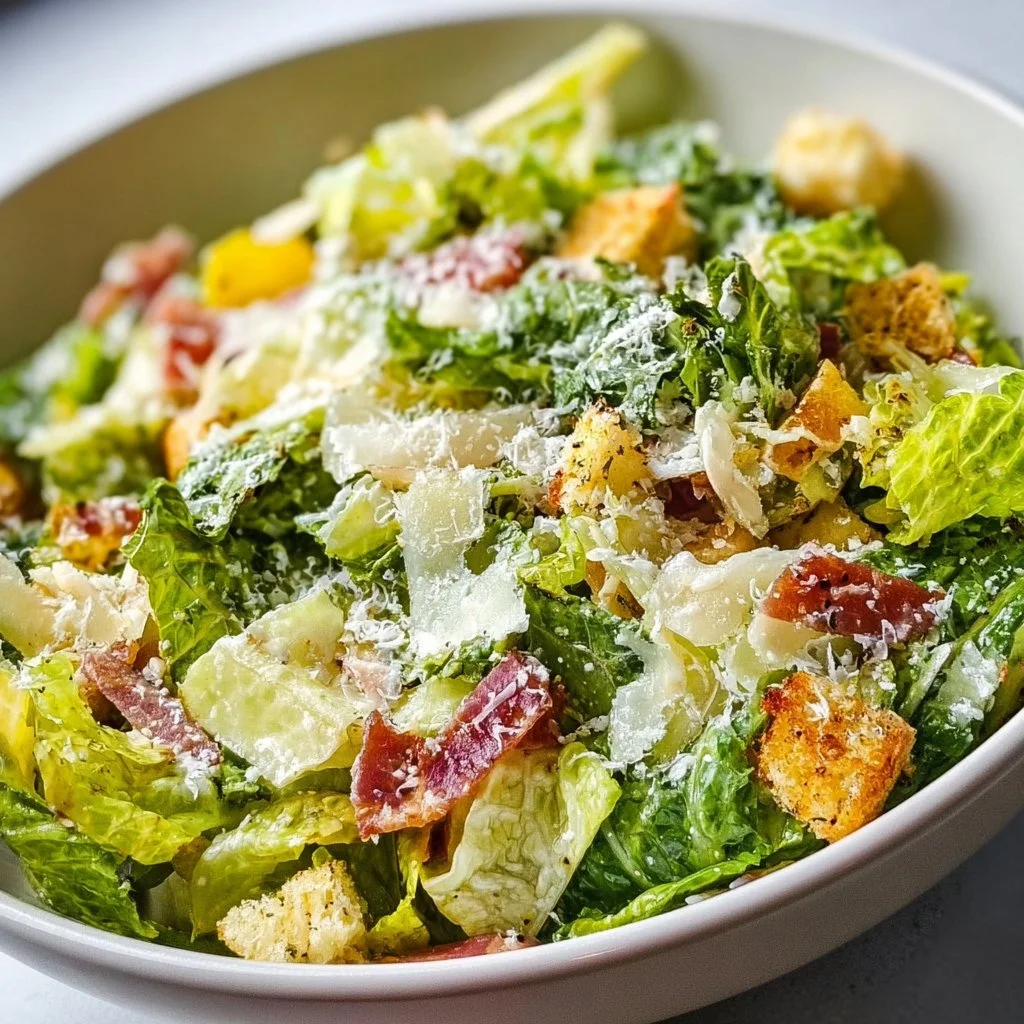Bowl of fresh Parmesan Chopped Salad with colorful vegetables and cheese