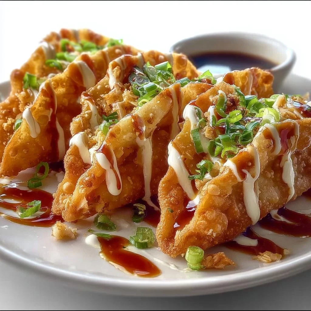 Applebee's Chicken Wonton Tacos served with dipping sauce and fresh ingredients