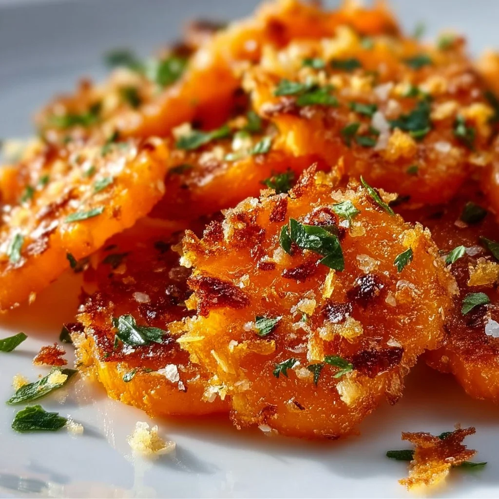 Deliciously crispy smashed carrots served as a flavorful side dish.