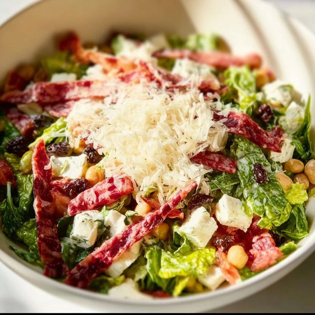 Delicious La Scala Chopped Salad prepared with fresh ingredients