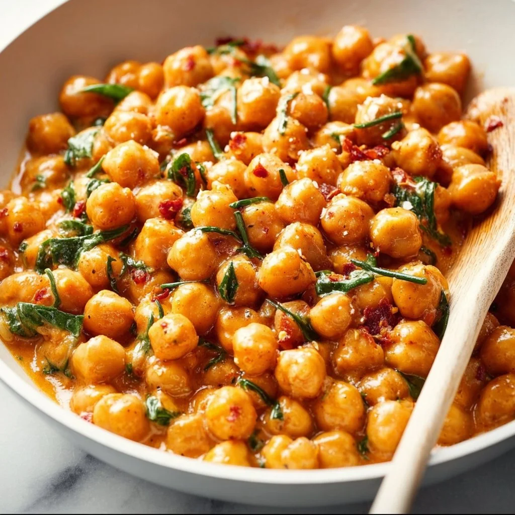 Delicious Marry Me Chickpeas Recipe featuring tender chickpeas and fresh flavors.