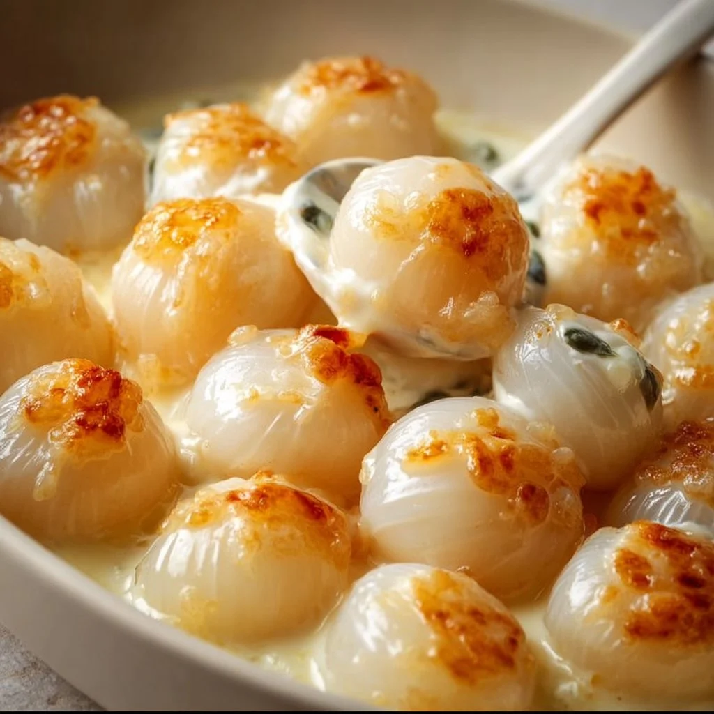 Creamed pearl onions recipe inspired by Anthony Bourdain