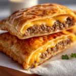 Delicious Cheeseburger Hot Pockets ready for a quick meal