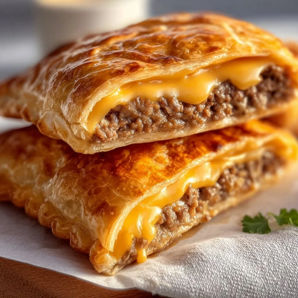 Delicious Cheeseburger Hot Pockets ready for a quick meal