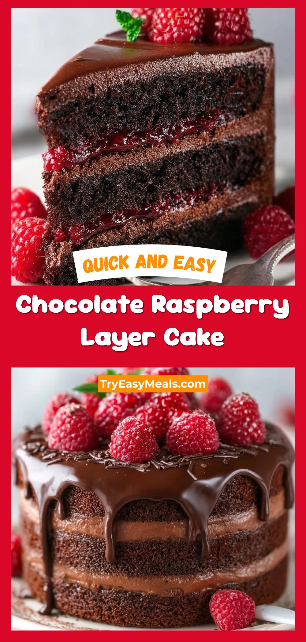 Walmart Raspberry Layer Cake Chocolate Raspberry Layer Cake