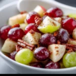 Cinnamon Apple Grape Salad 3 Cinnamon Apple Grape Salad in a bowl, showcasing fresh fruits and spices