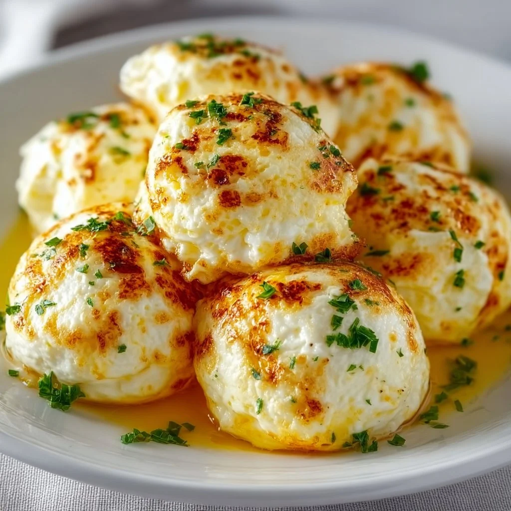 Cottage cheese egg bites served on a plate, perfect for a nutritious breakfast.