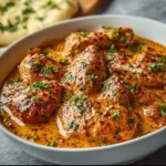 Delicious Cowboy Butter Chicken served with fresh herbs and spices