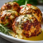 Savory chicken bombs stuffed with flavorful ingredients ready to be served