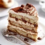 Delicious Tiramisu Cake topped with creamy Mascarpone Frosting