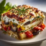 Vegetable Lasagna with Creamy Ricotta 3 Delicious vegetable lasagna layered with creamy ricotta and fresh vegetables