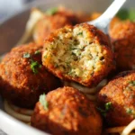 A plate of homemade veggie balls made from fresh vegetables and spices.