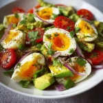 Workout Egg Avocado Salad packed with protein and healthy fats