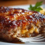 Amish Hamburger Steak Bake 3 Delicious Amish Hamburger Steak Bake served on a plate with sides