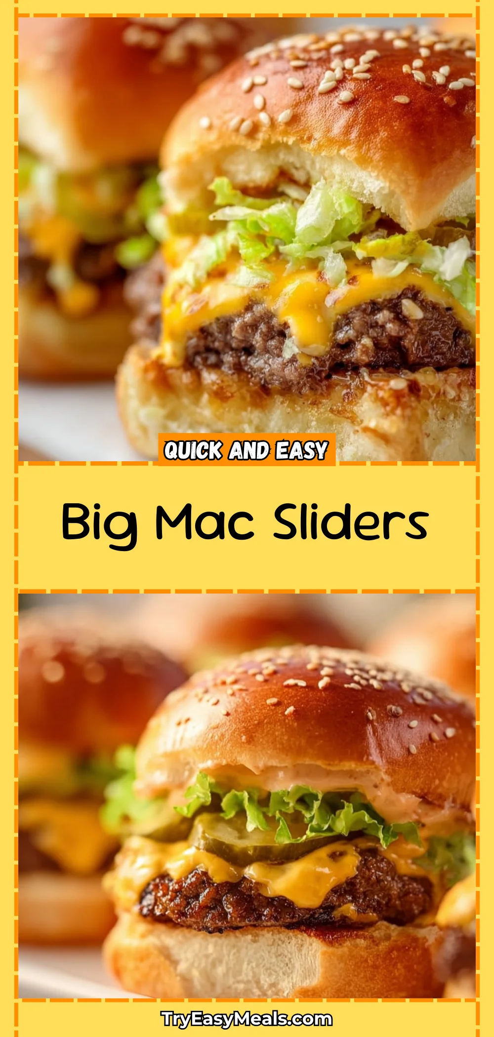 Big Mac Sliders 1 Big Mac Sliders