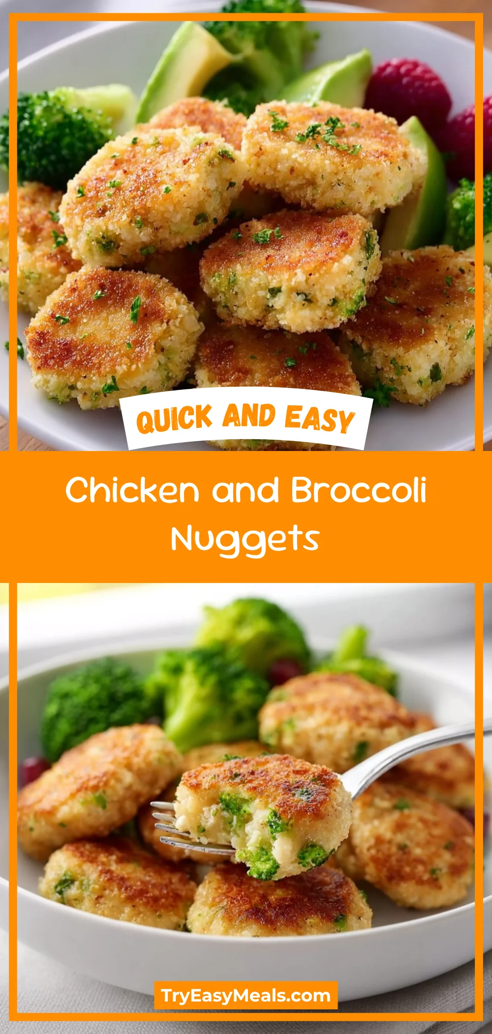 Chicken and Broccoli Nuggets 1 Chicken and Broccoli Nuggets