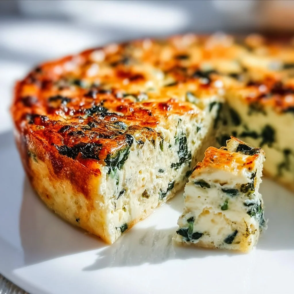 Cottage Cheese and Spinach Crustless Quiche 2 Cottage Cheese and Spinach Crustless Quiche