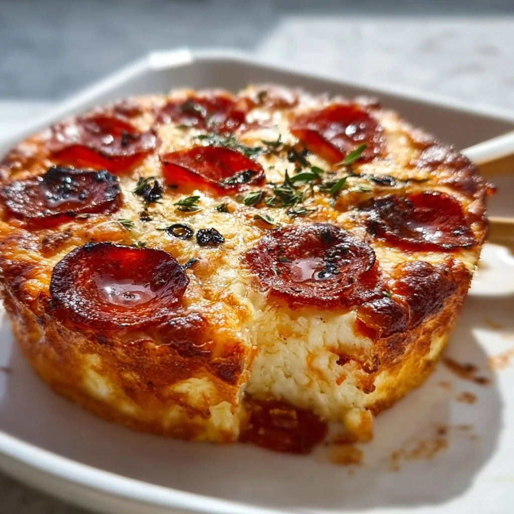 Cottage Cheese Pizza Bowl 2 Cottage Cheese Pizza Bowl