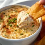 Crab Rangoon Dip 3 Delicious Crab Rangoon Dip served in a bowl with crispy chips