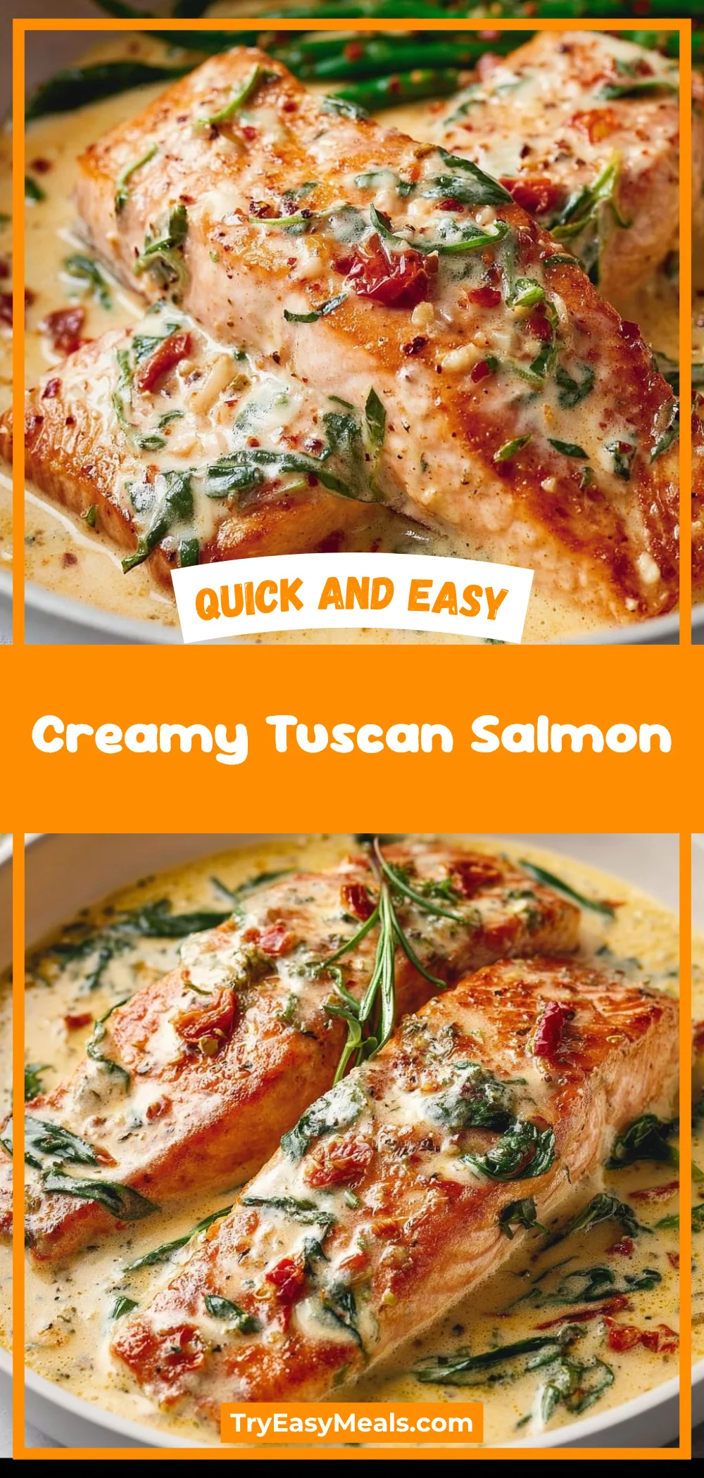 Creamy Tuscan Salmon 1 Creamy Tuscan Salmon