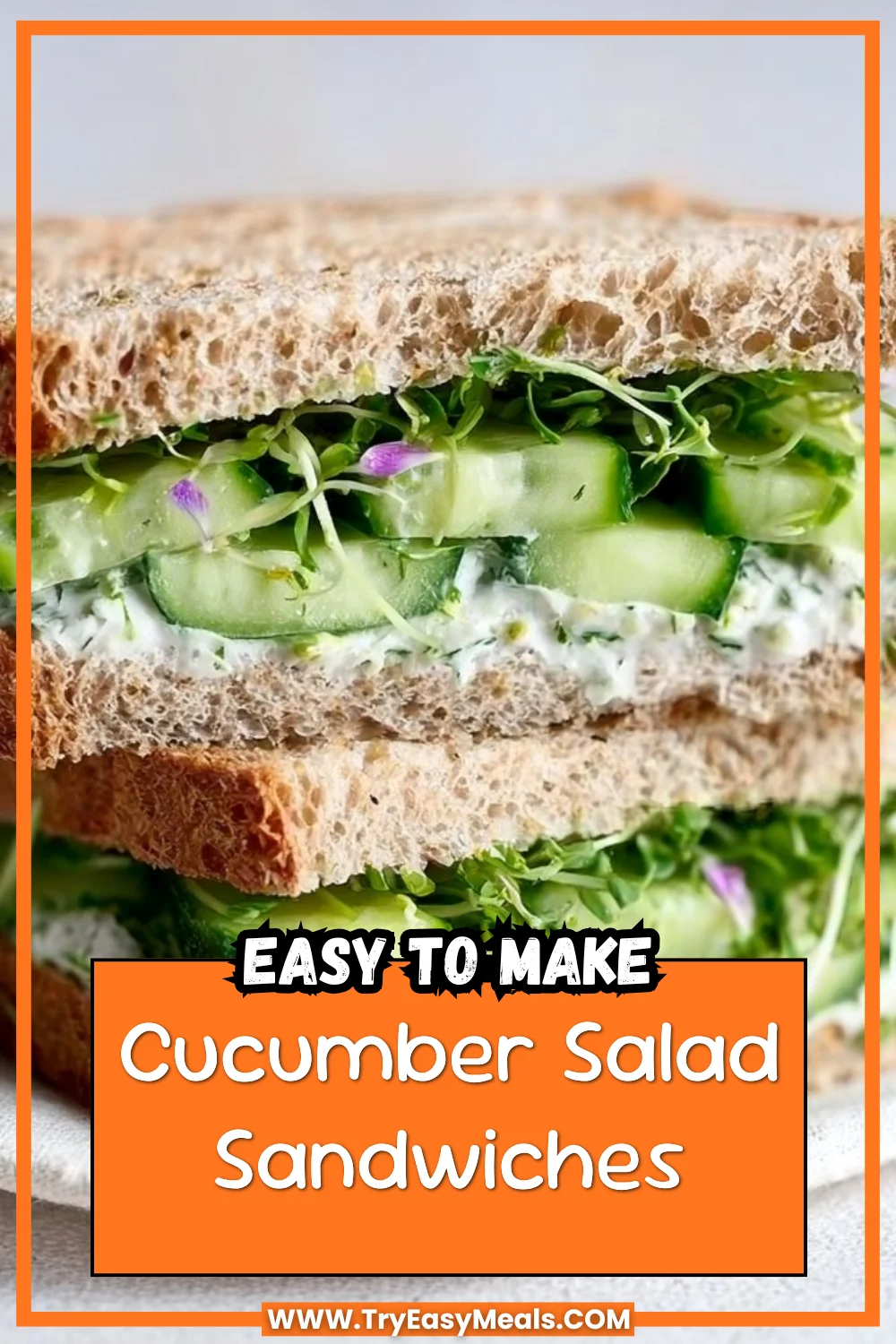 Cucumber Salad Sandwiches 1 Cucumber Salad Sandwiches