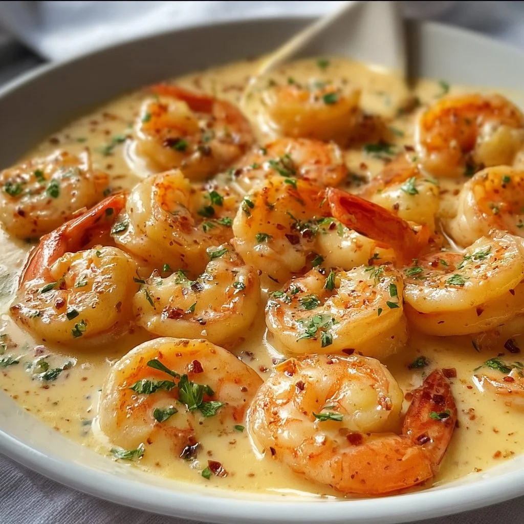 Easy Creamy Garlic Shrimp 2 Easy Creamy Garlic Shrimp