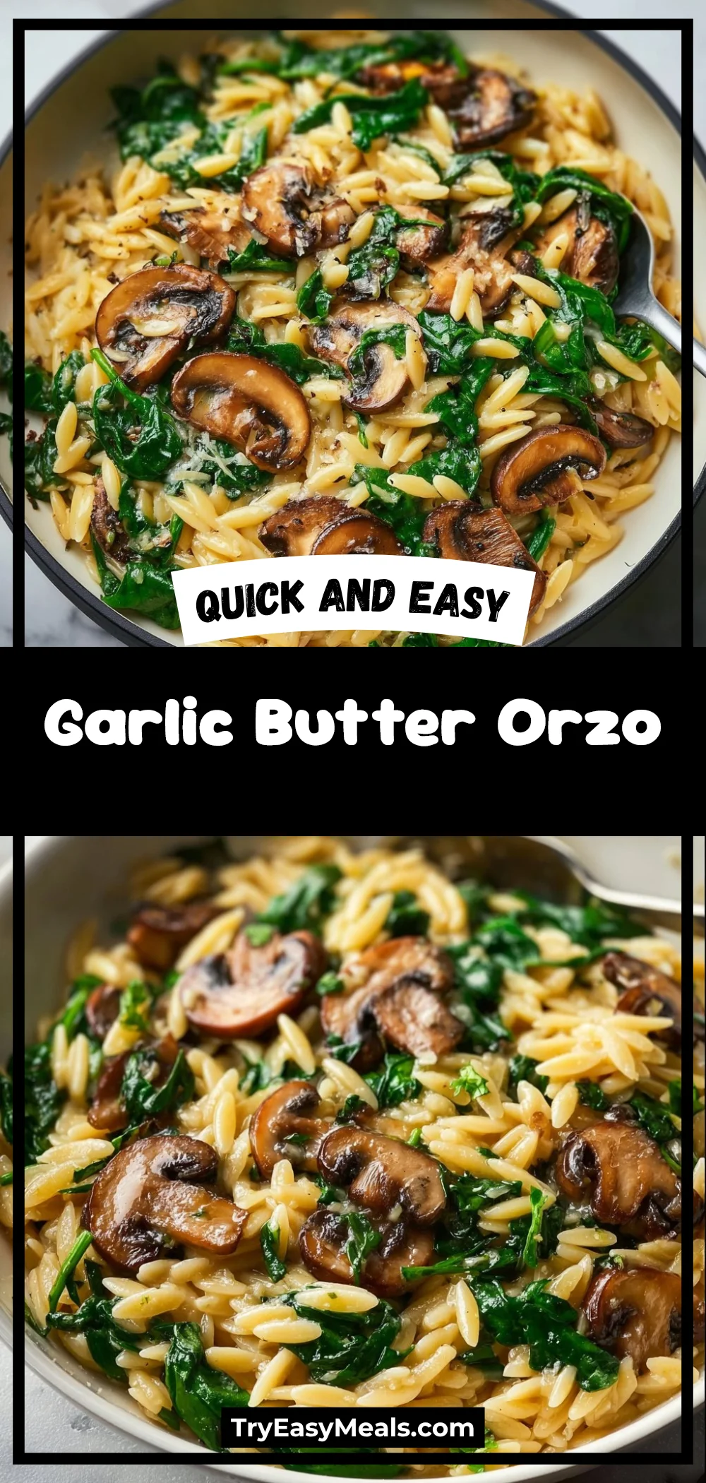 Garlic Butter Orzo 1 Garlic Butter Orzo