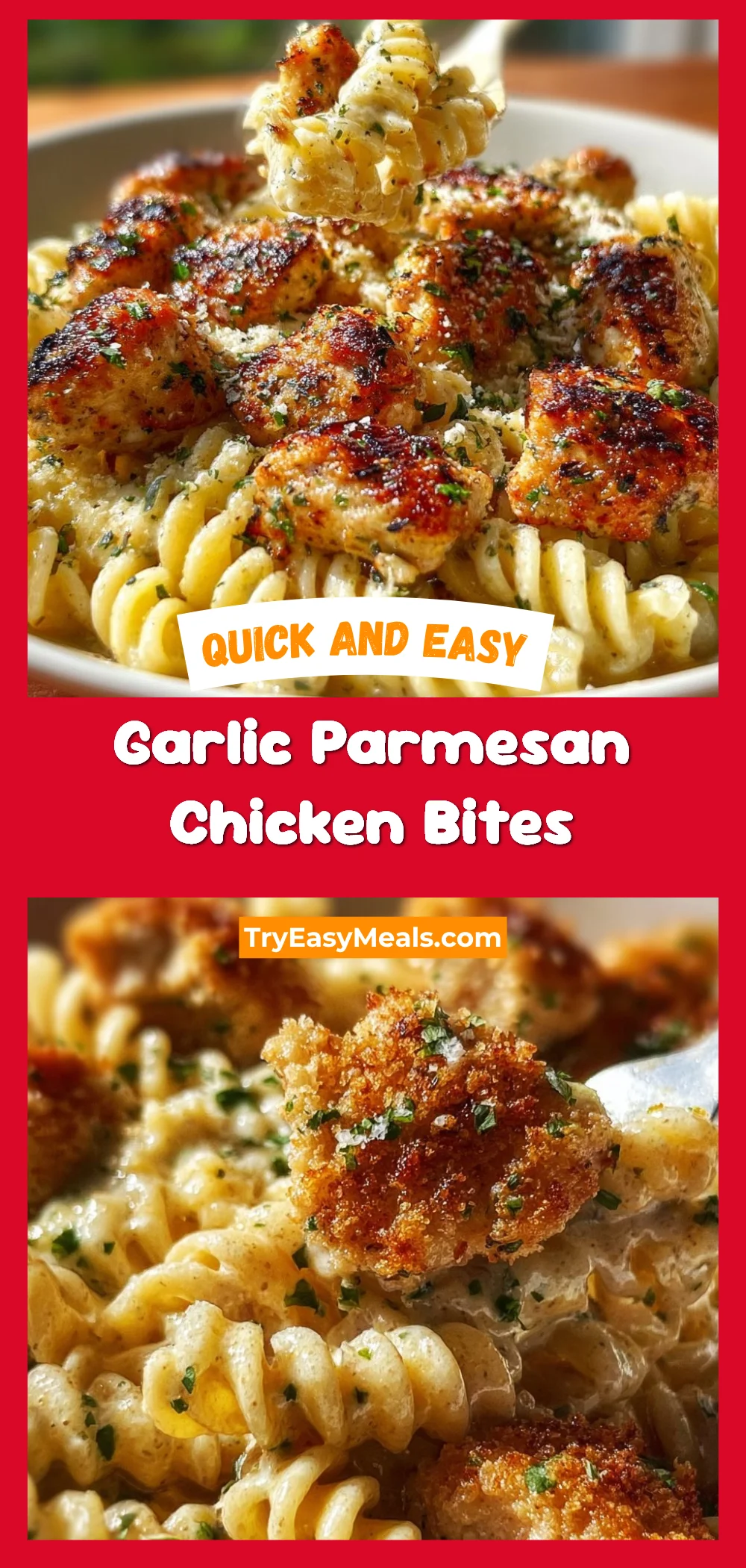 Garlic Parmesan Chicken Bites 1 Garlic Parmesan Chicken Bites