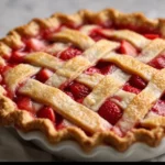 Pioneer Woman Strawberry Rhubarb Pie 3 Pioneer Woman's homemade strawberry rhubarb pie, showcasing its luscious filling and flaky crust.