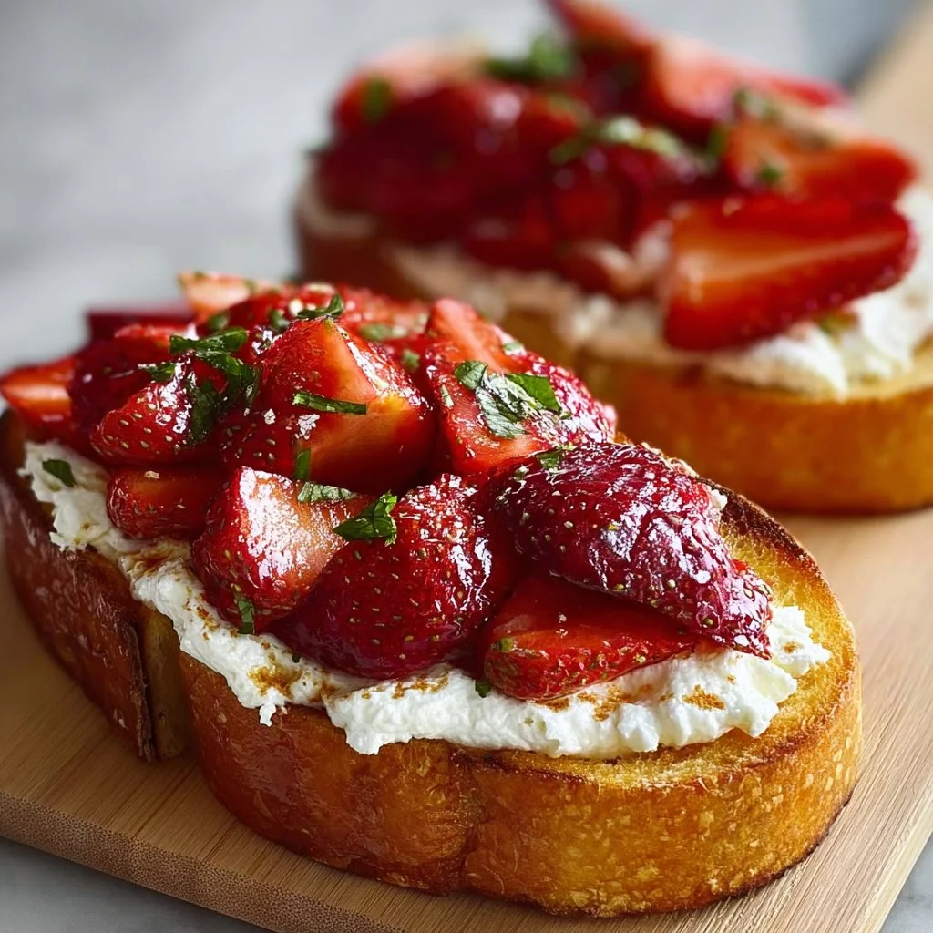 Roasted Strawberry Whipped Ricotta Toast 2 Roasted Strawberry Whipped Ricotta Toast