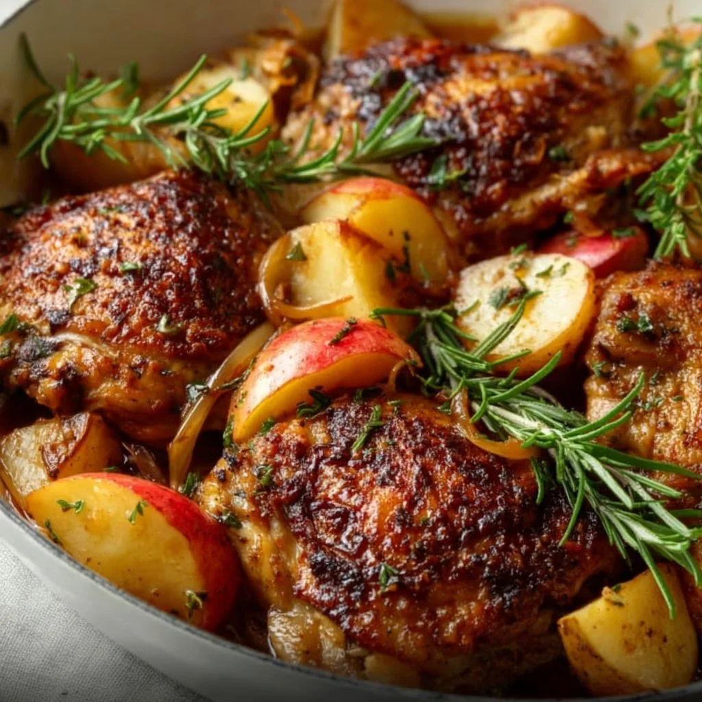 Rosemary Apple Cider Chicken recipe showcasing a flavorful dinner