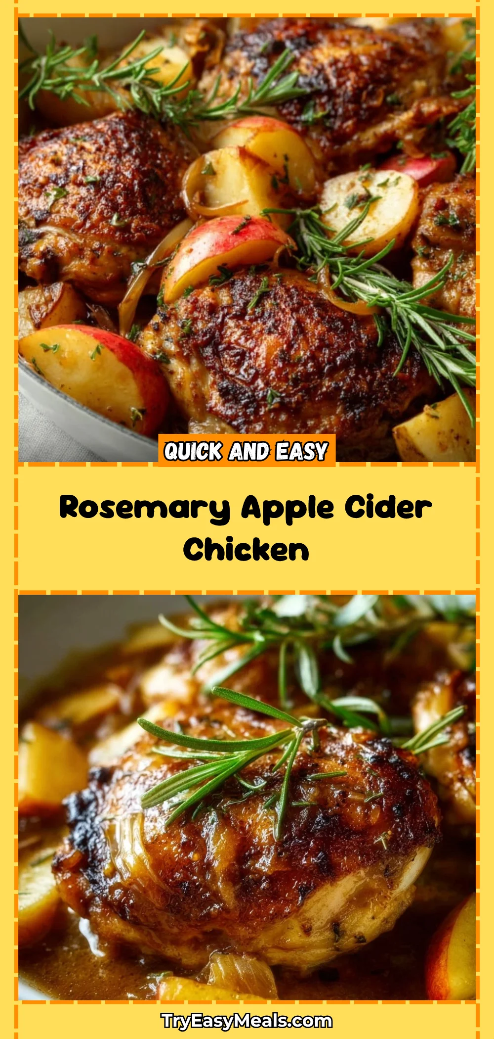 Rosemary Apple Cider Chicken 1 Rosemary Apple Cider Chicken