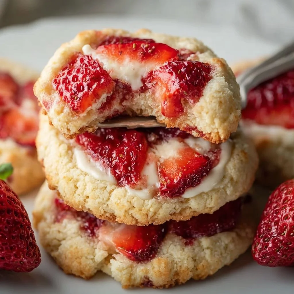 Strawberry Cheesecake Cookies 2 Strawberry Cheesecake Cookies