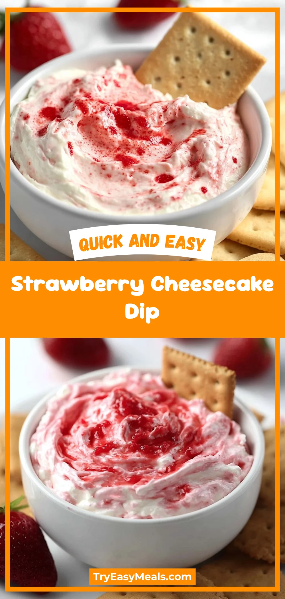 Strawberry Cheesecake Dip 1 Strawberry Cheesecake Dip