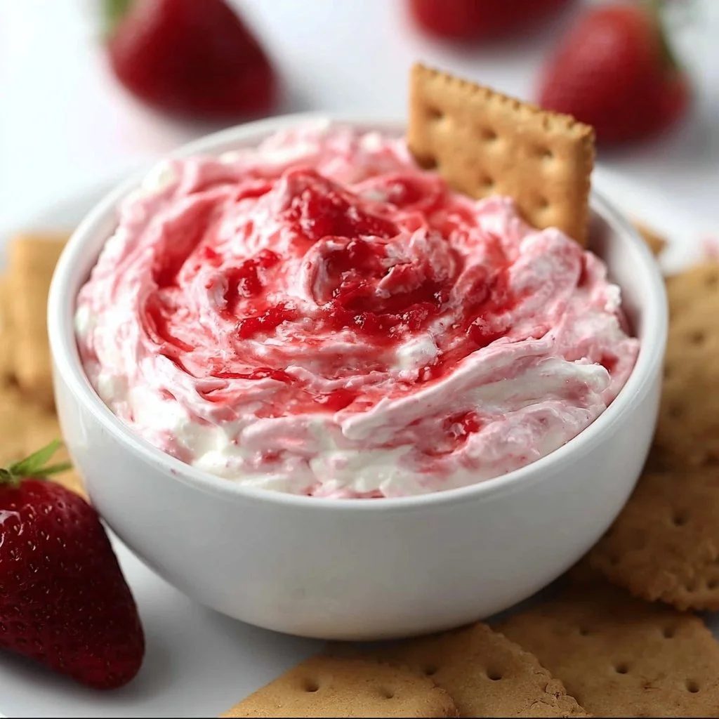 Strawberry Cheesecake Dip 2 Strawberry Cheesecake Dip recipe - by The Toasty Kitchen #cheesecakedip #strawberrycheesecake #nocook … | Dip recipes easy, Dessert recipes easy, Yummy food dessert