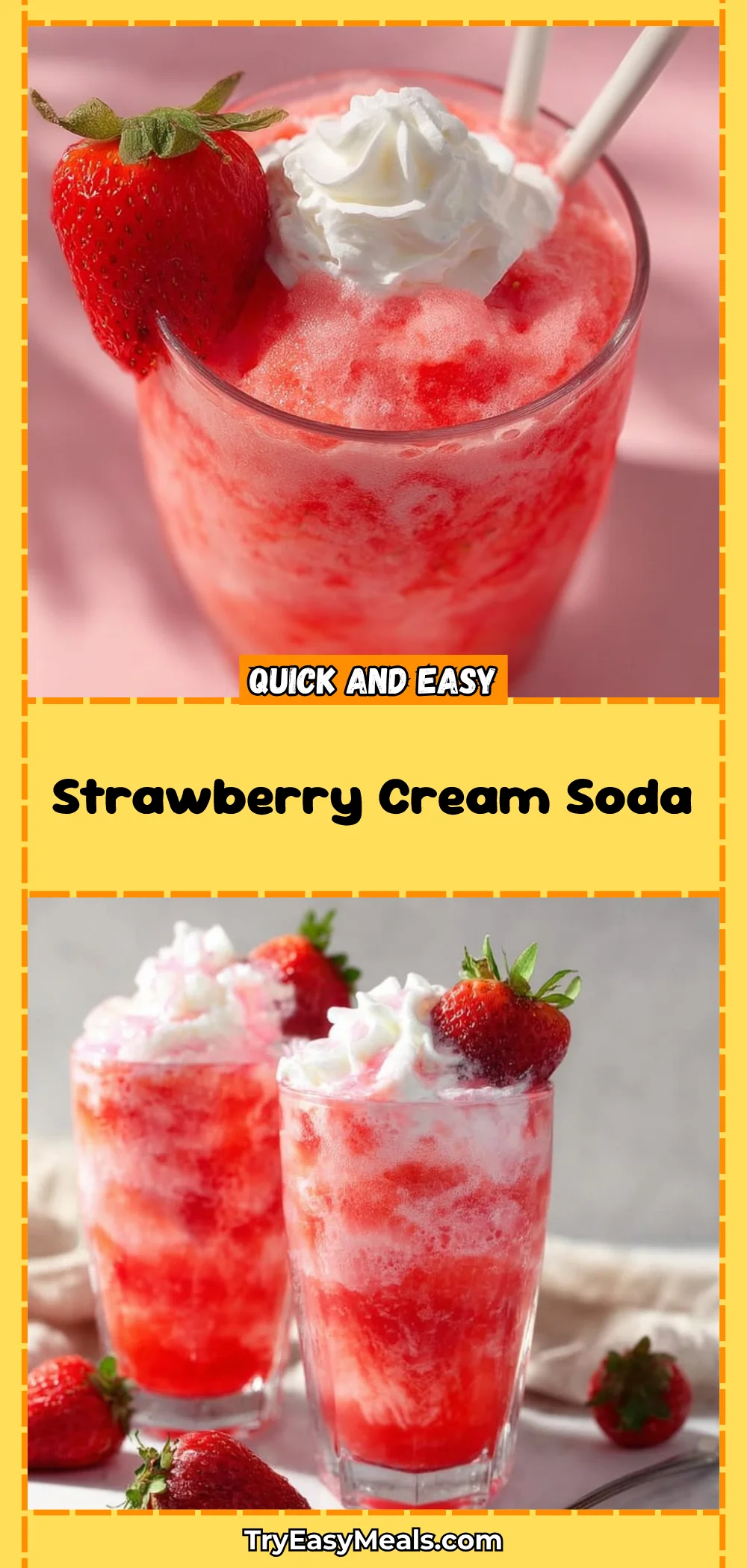 Strawberry Cream Soda 1 Strawberry Cream Soda