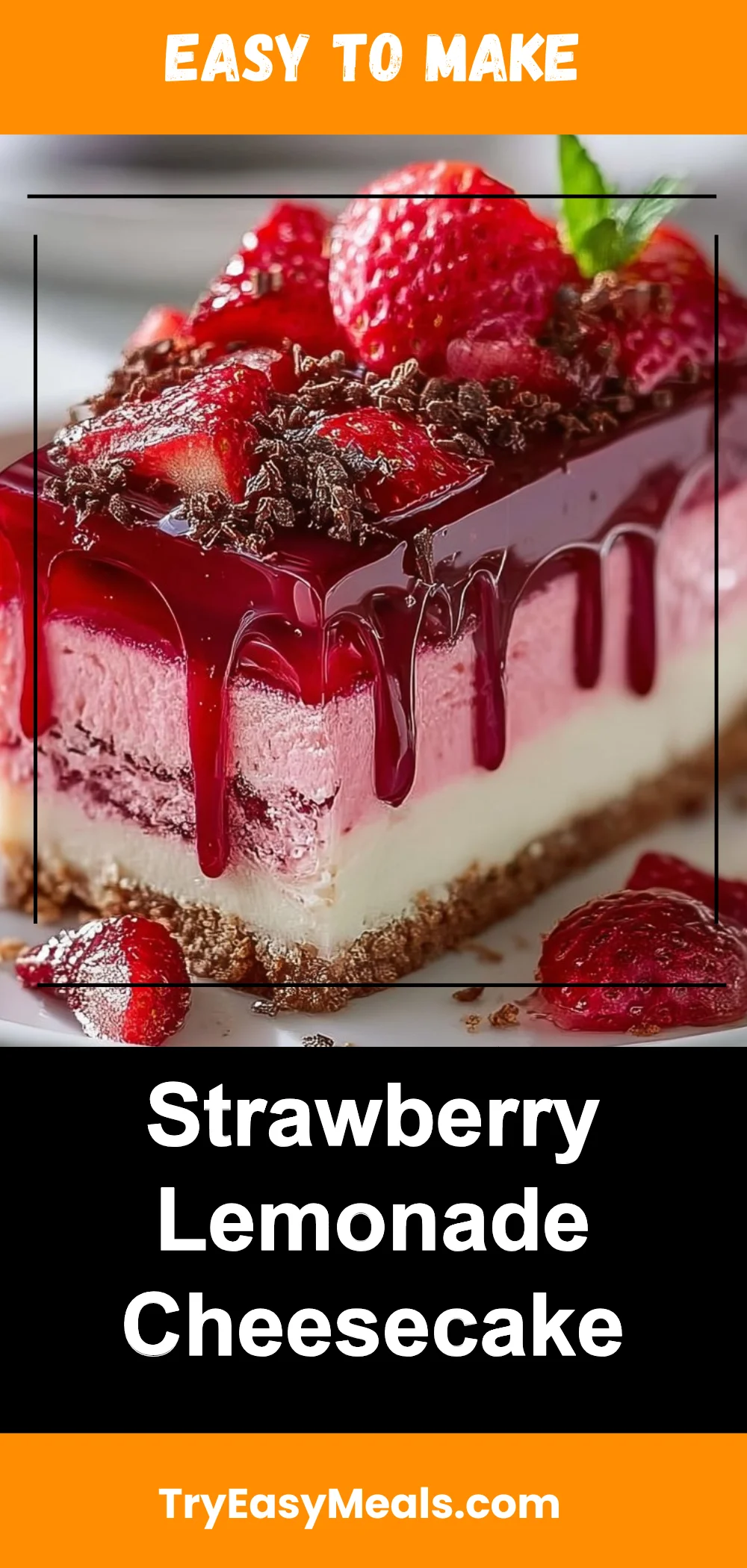 Strawberry Lemonade Cheesecake 1 Strawberry Lemonade Cheesecake