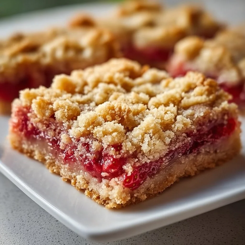 Strawberry Rhubarb Crumb Bars 1 Strawberry Rhubarb Crumb Bars Recipe