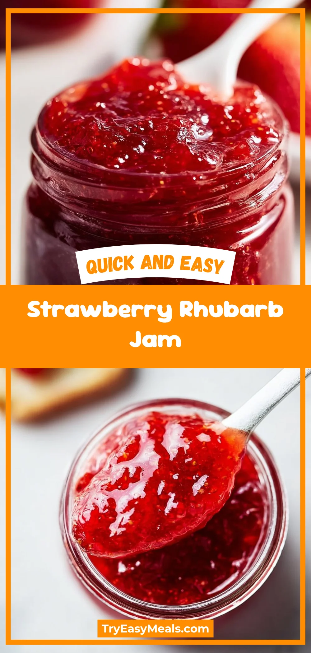 Strawberry Rhubarb Jam 1 Strawberry Rhubarb Jam