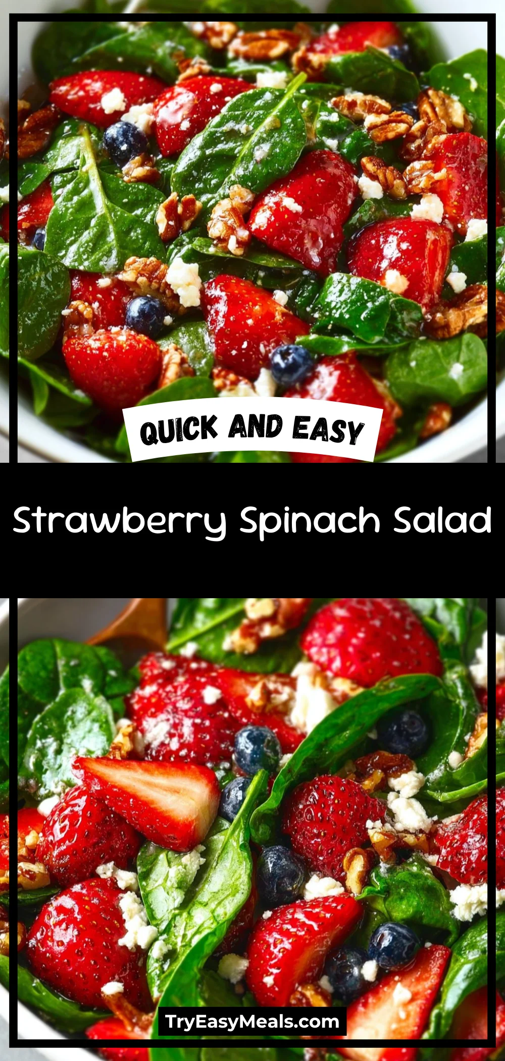 Strawberry Spinach Salad 1 Strawberry Spinach Salad