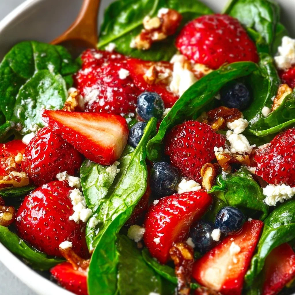 Strawberry Spinach Salad 2 30-Minute Strawberry Spinach Salad
