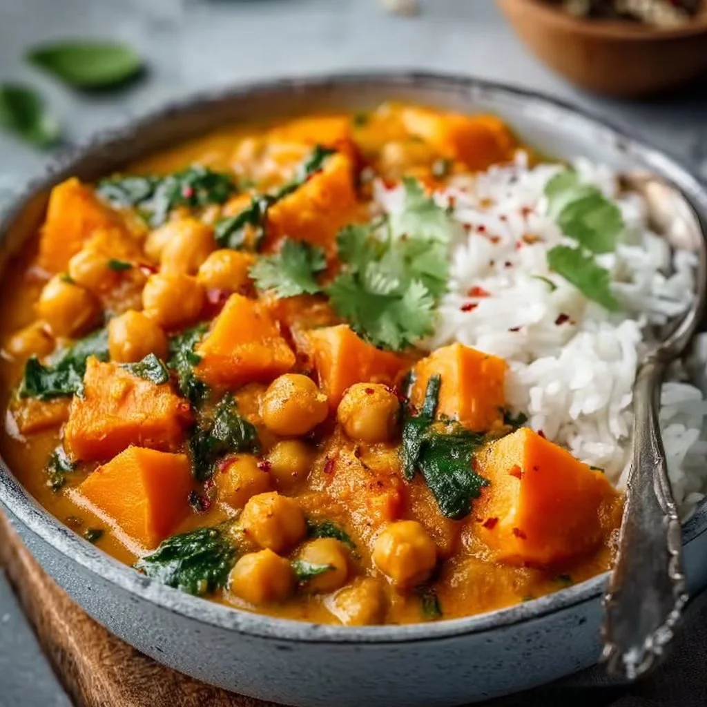 Sweet Potato and Chickpea Curry 2 Sweet Potato and Chickpea Curry